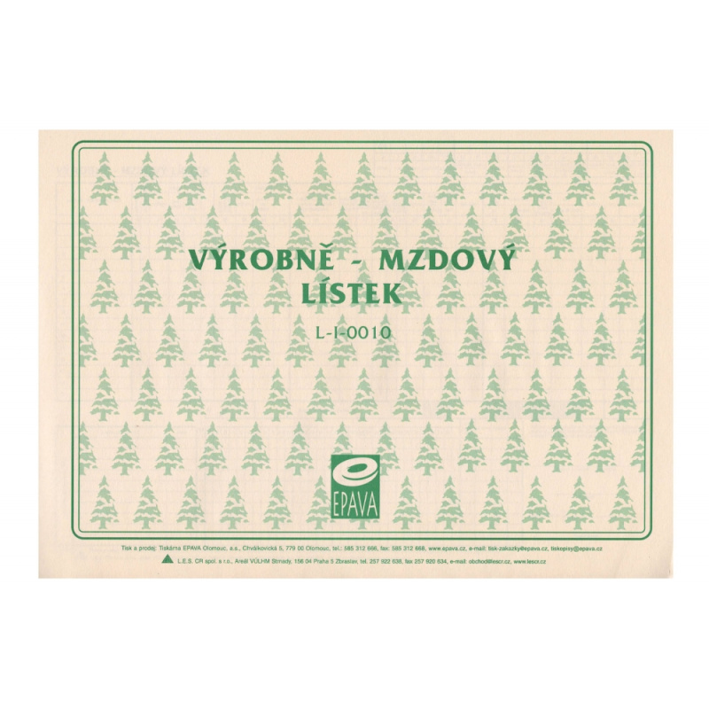 Výrobně mzdový lístek - A4