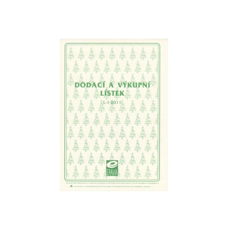 Dodací a výkupní lístek - A4