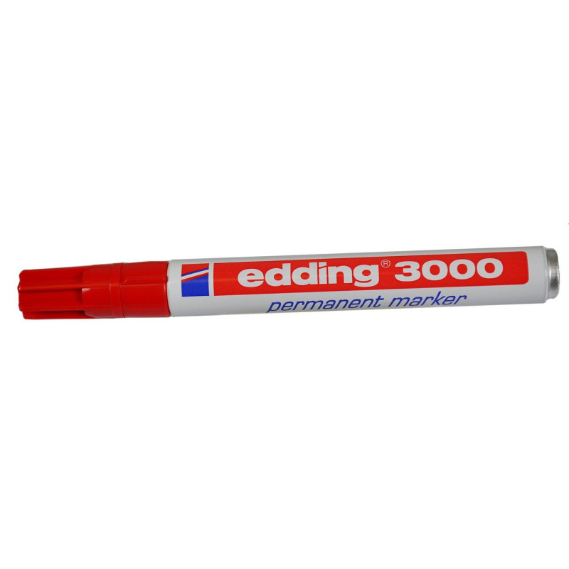 Popisovač Edding 3000, červený